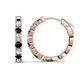 1 - Anna 2.56 ctw Black Diamond and Natural Diamonds (3.50 mm) Hoop Earrings 