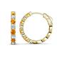 1 - Anna 2.40 ctw Citrine and Natural Diamonds (3.50 mm) Hoop Earrings 