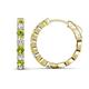 1 - Anna 2.63 ctw Peridot and Natural Diamonds (3.50 mm) Hoop Earrings 