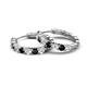 4 - Anna 2.56 ctw Black Diamond and Natural Diamonds (3.50 mm) Hoop Earrings 
