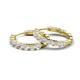 4 - Anna 2.40 ctw Lab Grown Diamonds (3.50 mm) Hoop Earrings 