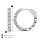3 - Anna 2.40 ctw Natural Diamonds (3.50 mm) Hoop Earrings 