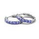 4 - Anna 2.56 ctw Tanzanite (3.50 mm) Hoop Earrings 