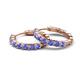 4 - Anna 2.56 ctw Tanzanite (3.50 mm) Hoop Earrings 