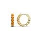1 - Anika 0.80 ctw Citrine (3.00 mm) Huggie Earrings 