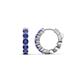 1 - Anika 0.80 ctw Iolite (3.00 mm) Huggie Earrings 