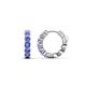 1 - Anika 0.90 ctw Tanzanite (3.00 mm) Huggie Earrings 