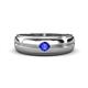 1 - Mateo 0.16 ct (3.50 mm) Round Tanzanite Bezel Set Solitaire Men Wedding Ring 
