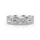 1 - Irvin 0.75 ctw Lab Grown DIamonds 5 stone Comfort Fit Men Wedding Band (6 mm) 