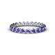 1 - Valerie 3.00 mm Tanzanite Eternity Band 