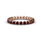 1 - Valerie 3.00 mm Red Garnet Eternity Band 