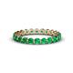 1 - Valerie 3.00 mm Emerald Eternity Band 