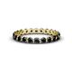 1 - Valerie 3.00 mm Black Diamond Eternity Band 