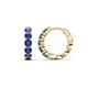 1 - Anika 1.50 ctw Iolite (3.50 mm) Huggie Earrings 