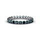 1 - Valerie 3.00 mm Blue Diamond Eternity Band 