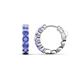 1 - Anika 1.60 ctw Tanzanite (3.50 mm) Huggie Earrings 
