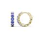 1 - Anika 1.60 ctw Tanzanite (3.50 mm) Huggie Earrings 