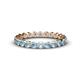 1 - Valerie 3.00 mm Aquamarine Eternity Band 