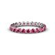 1 - Valerie 3.00 mm Pink Tourmaline Eternity Band 