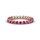 1 - Valerie 3.00 mm Pink Tourmaline Eternity Band 