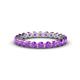 1 - Valerie 3.00 mm Amethyst Eternity Band 