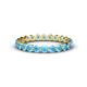 1 - Valerie 3.00 mm Blue Topaz Eternity Band 