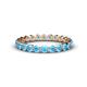 1 - Valerie 3.00 mm Blue Topaz Eternity Band 