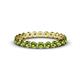 1 - Valerie 3.00 mm Peridot Eternity Band 