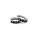 4 - Anika 1.10 ctw Black Diamond (3.00 mm) Huggie Earrings 