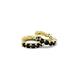 4 - Anika 1.10 ctw Black Diamond (3.00 mm) Huggie Earrings 