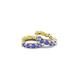 4 - Anika 0.90 ctw Tanzanite (3.00 mm) Huggie Earrings 