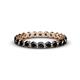 1 - Valerie 3.00 mm Black Diamond Eternity Band 