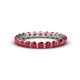 1 - Valerie 3.00 mm Ruby Eternity Band 