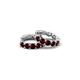 4 - Anika 1.79 ctw Red Garnet (3.50 mm) Huggie Earrings 
