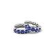 4 - Anika 1.50 ctw Iolite (3.50 mm) Huggie Earrings 