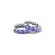 4 - Anika 1.60 ctw Tanzanite (3.50 mm) Huggie Earrings 