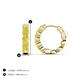 3 - Anika 2.00 ctw Lab Grown Yellow Diamonds (3.50 mm) Huggie Earrings 