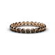 1 - Valerie 3.00 mm Smoky Quartz Eternity Band 