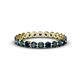 1 - Valerie 3.00 mm Blue Diamond Eternity Band 