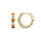1 - Anika 1.50 ctw Citrine and Lab Grown Diamonds (3.50 mm) Huggie Earrings 