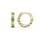 1 - Anika 1.67 ctw Peridot and Lab Grown Diamonds (3.50 mm) Huggie Earrings 
