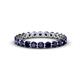 1 - Valerie 3.00 mm Blue Sapphire Eternity Band 