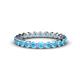 1 - Valerie 3.00 mm Blue Topaz Eternity Band 