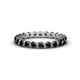 1 - Valerie 3.00 mm Black Diamond Eternity Band 