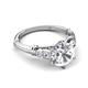 5 - Iyana 2.18 ctw IGI Certified Lab Grown Diamond (8.00 mm) accented Natural Diamonds Engagement Ring 