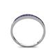 5 - Aqilia 2.00 mm Princess Cut Blue Sapphire 13 Stone Wedding Band 