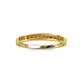 3 - Aqilia 2.00 mm Princess Cut Citrine 13 Stone Wedding Band 