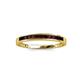 3 - Aqilia 2.00 mm Princess Cut Red Garnet 13 Stone Wedding Band 
