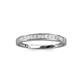 3 - Aqilia 2.00 mm Princess Cut Diamond 13 Stone Wedding Band 