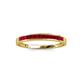 3 - Aqilia 2.00 mm Princess Cut Ruby 13 Stone Wedding Band 